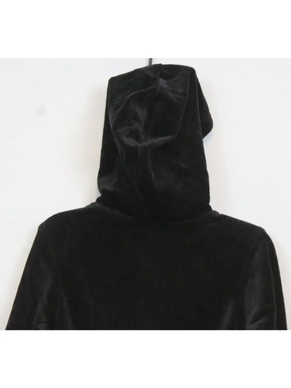 2006 Gymboree Family Portrait Black Velvet Hoodie sz 4 Bows Holiday Xmas Party